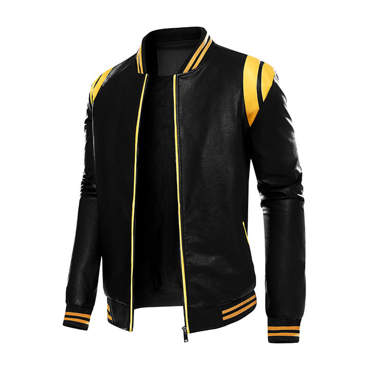Herren sportliche Bomberjacke mit strukturiertem Design und seitlichen Eingrifftaschen Echoarchiv