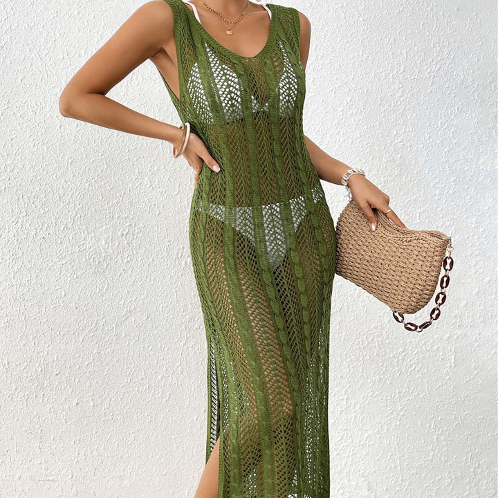Damen eleganter Häkelsarong mit transparentem Design Echo Archiv