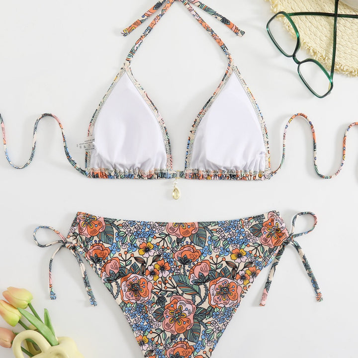 Damen Blumenmuster Bikini-Set Echo Archiv
