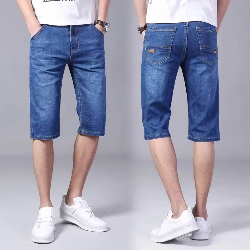 Herren lässige Denim-Shorts im modernen Schnitt mit praktischen Taschen Echoarchiv