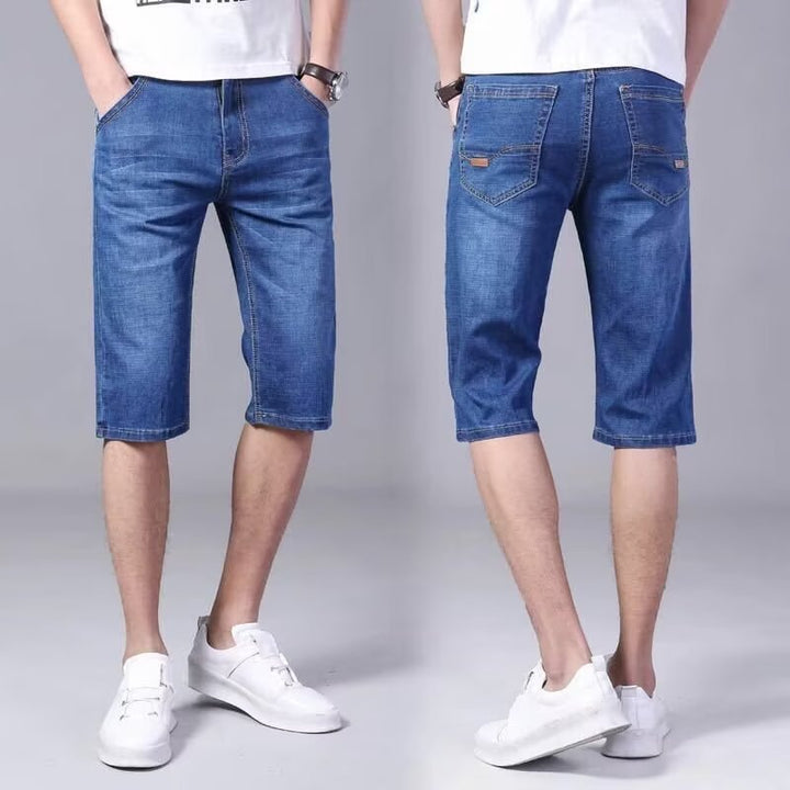 Herren lässige Denim-Shorts im modernen Schnitt mit praktischen Taschen Echoarchiv