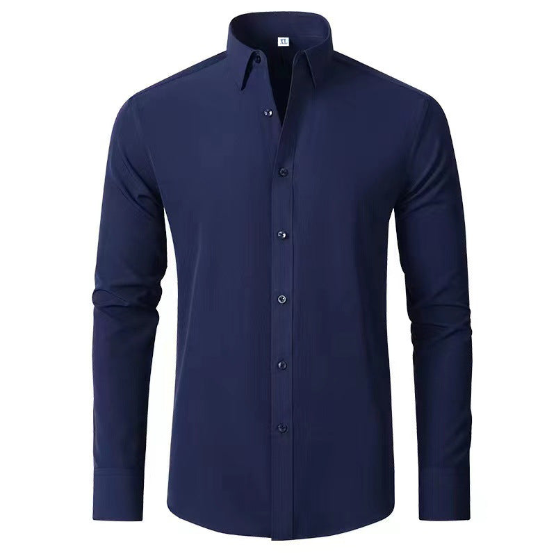 Herren Langarmhemd mit elegantem Schnitt und stilvollen Knopfdetails Echoarchiv