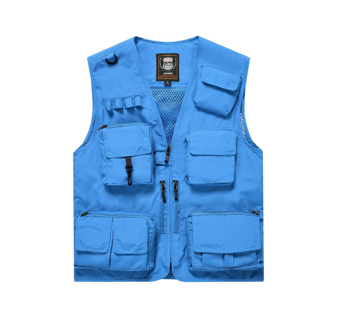 Herren Multifunktionale Angel- und Utilityweste mit Mesh‑Einsatz – Valdoro