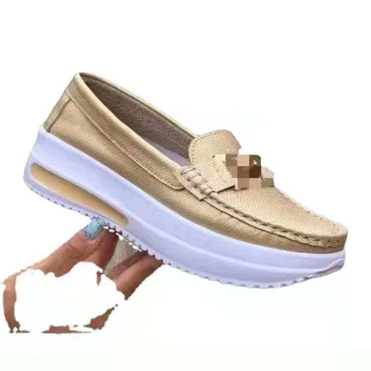 Damen Komfort-Plateau-Loafer mit dekorativem Metall-Bit Echo Archiv