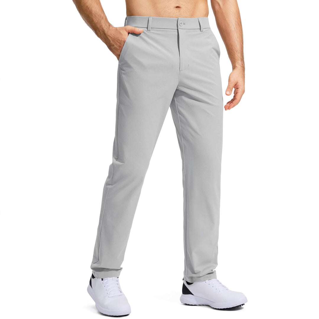 Herren nan elastische Golftwill-Hose mit geradem Schnitt, knitterfreiem Material und verdeckter Reißverschlusstasche Echo Archiv