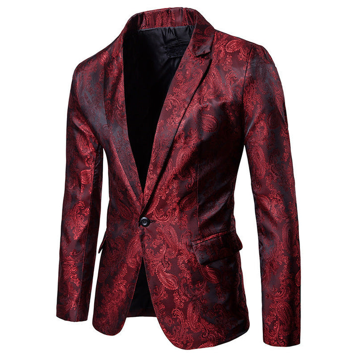 Herren elegantes Anzug-Set mit feinem Paisleymuster Echoarchiv