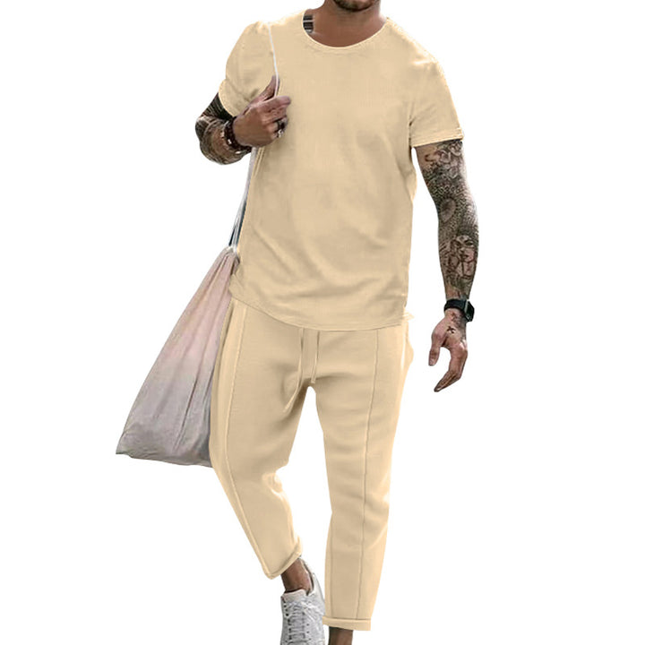 Herren sportliches Set aus hochwertiger Baumwolle mit funktionalem Design und atmungsaktiver Struktur Echoarchiv