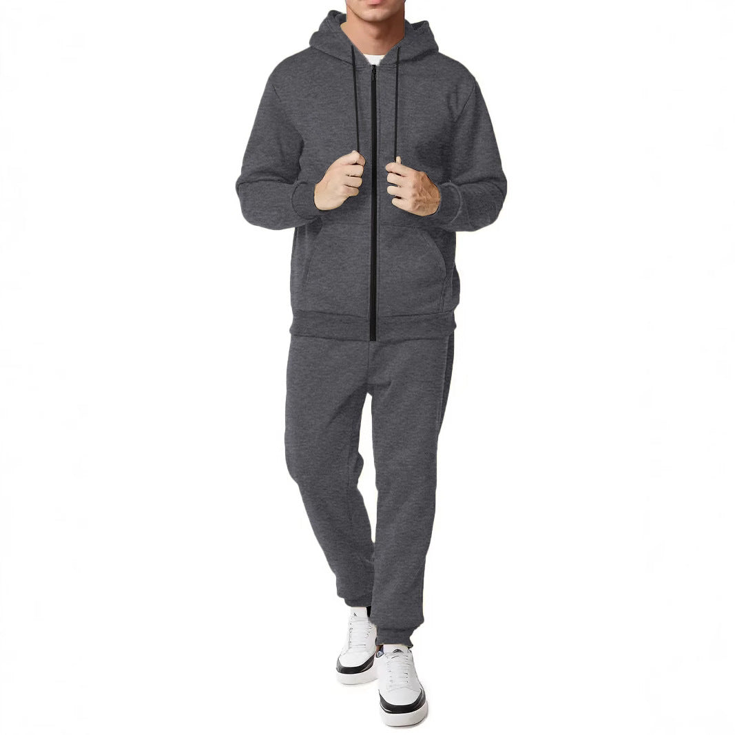 Herren Sportliches Komplett-Set mit Kapuzenjacke und Jogginghose Echoarchiv