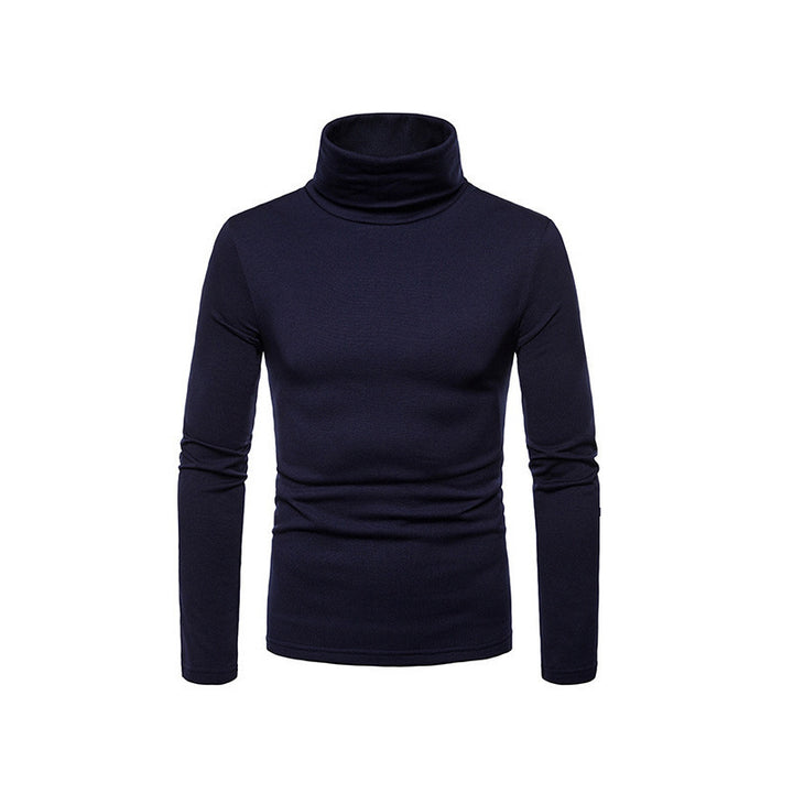 Herren Modischer Rollkragenpullover aus feinem Strick Echoarchiv