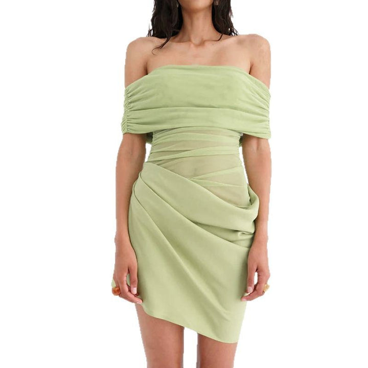 Damen Offshoulder Minikleid mit innovativem Drapierungsdesign Echo Archiv
