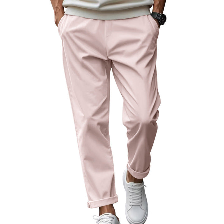 Herren elegante Chino-Hose mit bequemem Bund und modischem Schnitt Echoarchiv