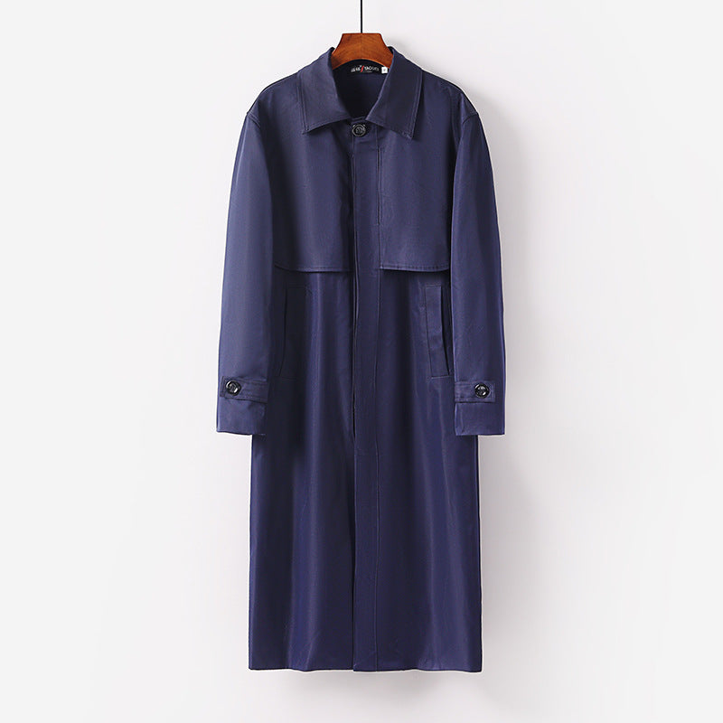 Damen leichter Trenchcoat mit verdeckter Knopfleiste und Schultercape Echoarchiv