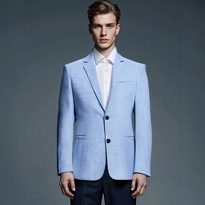 Herren moderner Slim-Fit Blazer mit strukturierter Oberfläche Echoarchiv