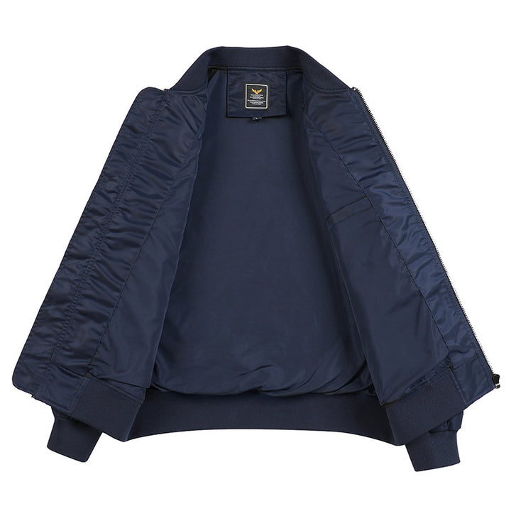Herren sportliche Bomberjacke mit praktischen Taschen und elastischen Bündchen Echoarchiv