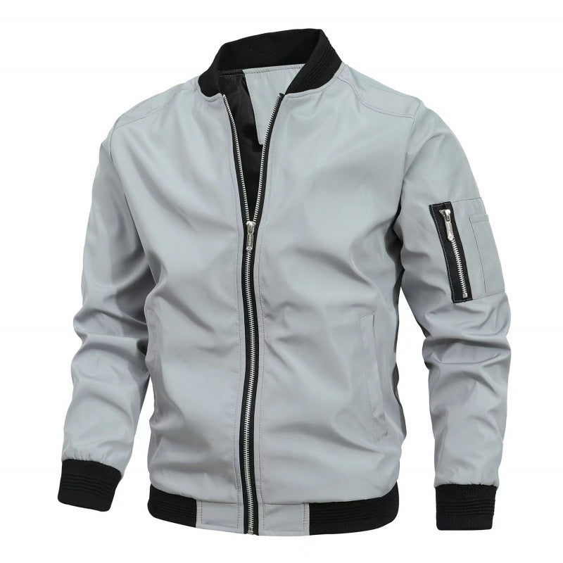 Herren Modische Bomberjacke mit funktionalen Taschen Echo Archiv