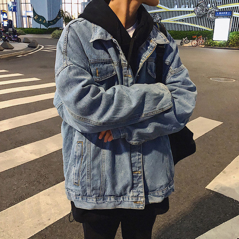 Herren Lässige Denimjacke im Vintage-Stil Echoarchiv