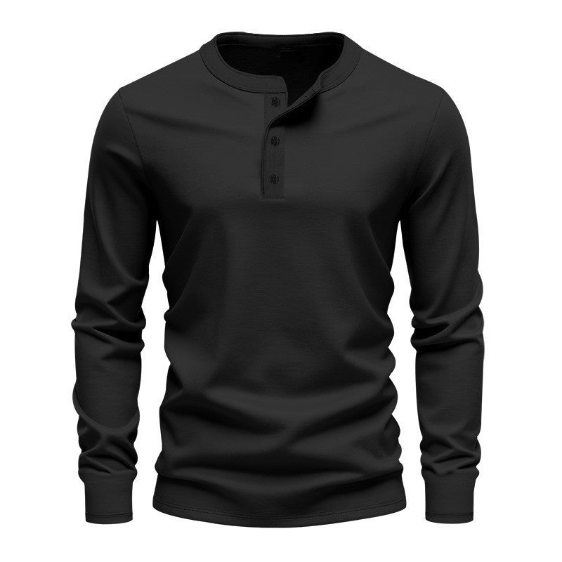 Herren Langarmshirt mit Knopfleiste Echoarchiv