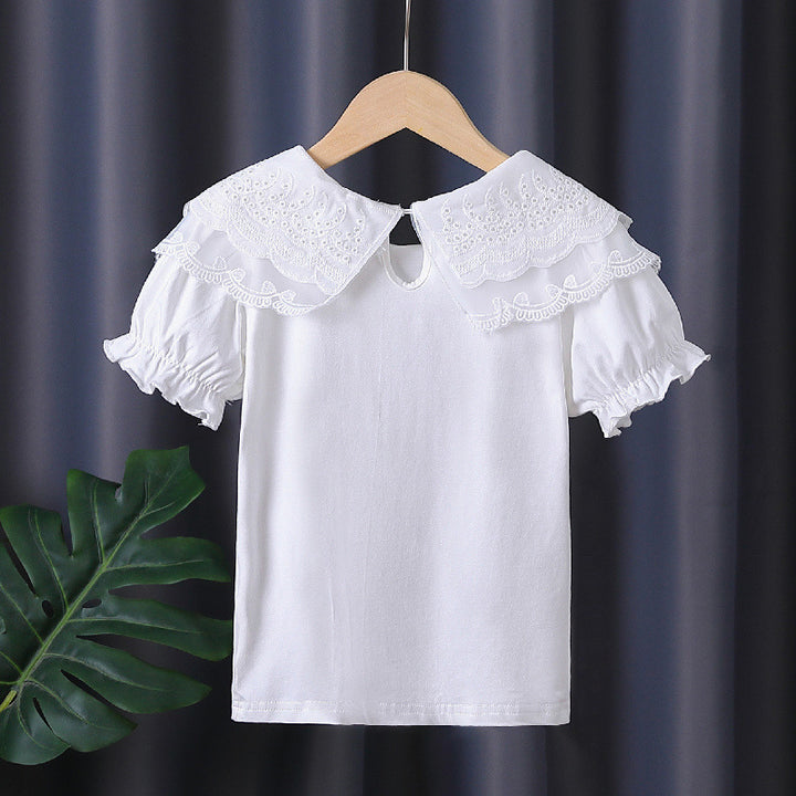 Mädchen Bluse mit eleganten Rüschendetails Echo Archiv