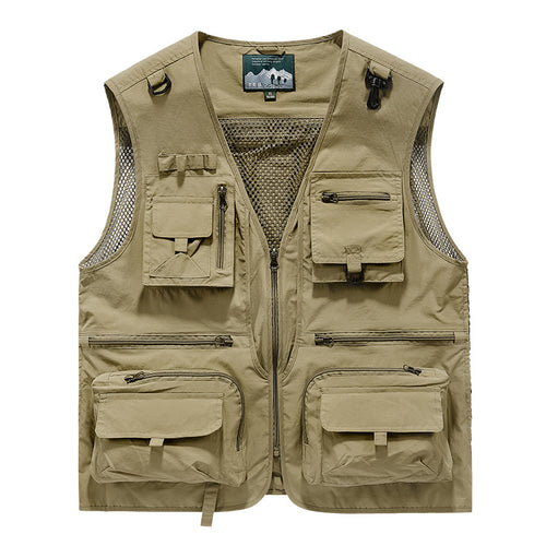 Herren nan multifunktionale Outdoor-Taktikweste mit zahlreichen Taschen und Netzbesatz Echo Archiv