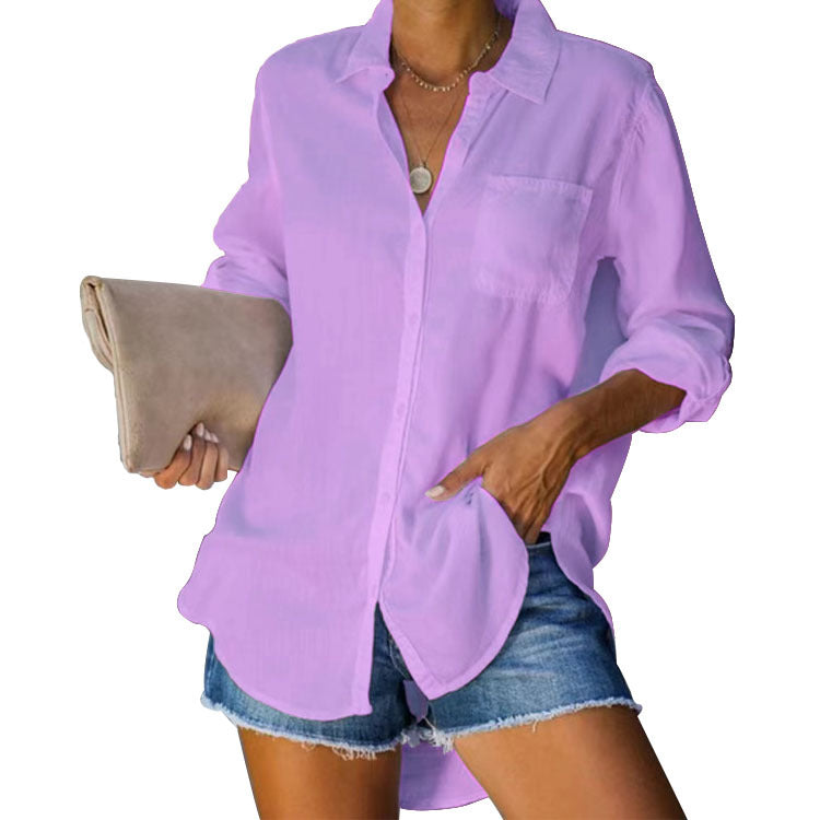 Damen lässige Bluse aus leichtem Stoff Echoarchiv