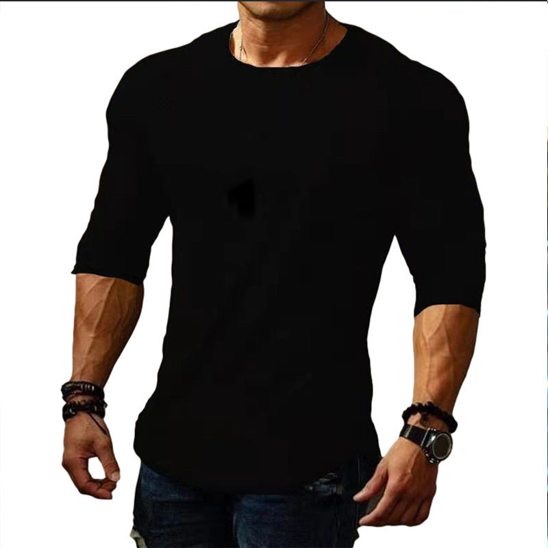 Herren körperbetontes Langarm-T-Shirt mit elastischem Tragekomfort Echoarchiv