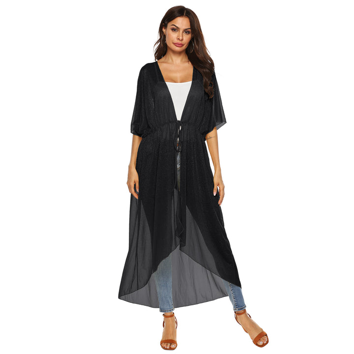 Damen eleganter, transparenter Strandkimono Echo Archiv