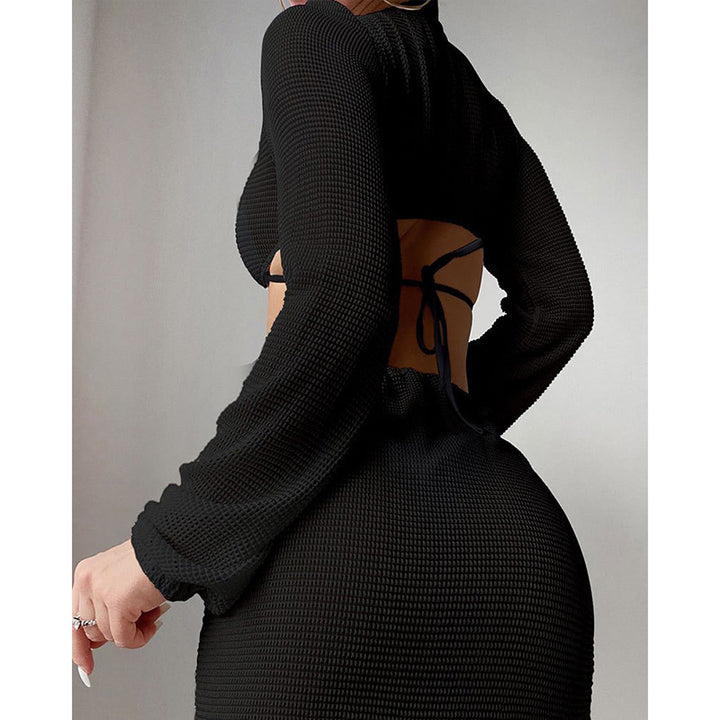 Damen Schnittiges Minikleid mit durchbrochenem Design Echo Archiv