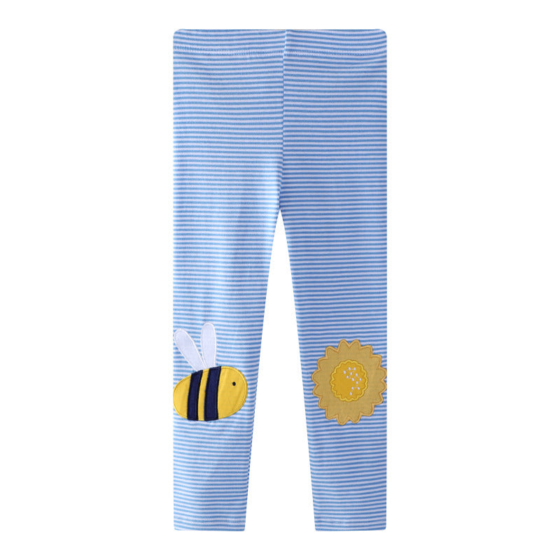 Mädchen Leggings mit buntem Bienen- und Sonnenmotiv Echo Archiv