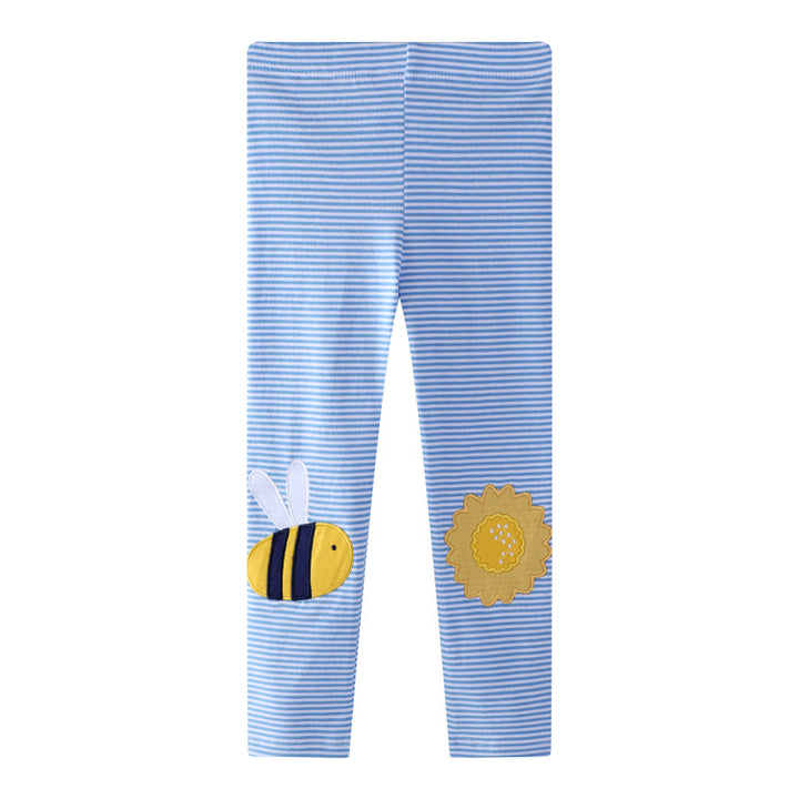 Mädchen Leggings mit buntem Bienen- und Sonnenmotiv Echo Archiv
