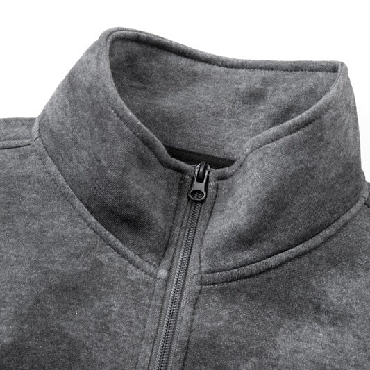Unisex Oversize-Halbzip-Sweatshirt mit Kängurutasche und hohem Kragen Echoarchiv