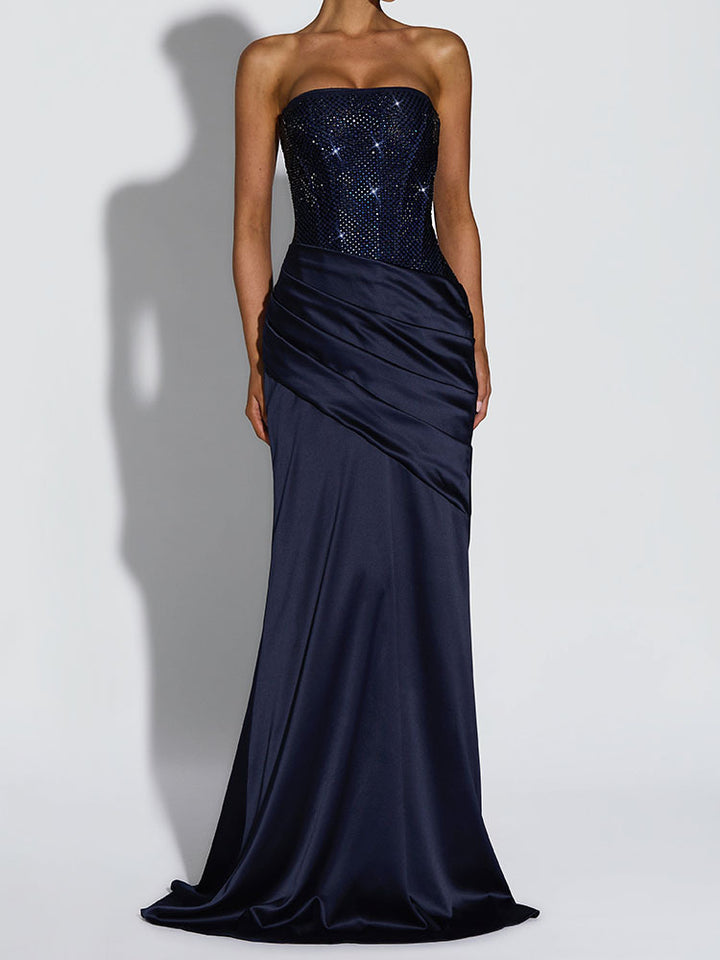 Damen Elegant Maxi-Kleid mit funkelndem Oberteil Echo Archiv