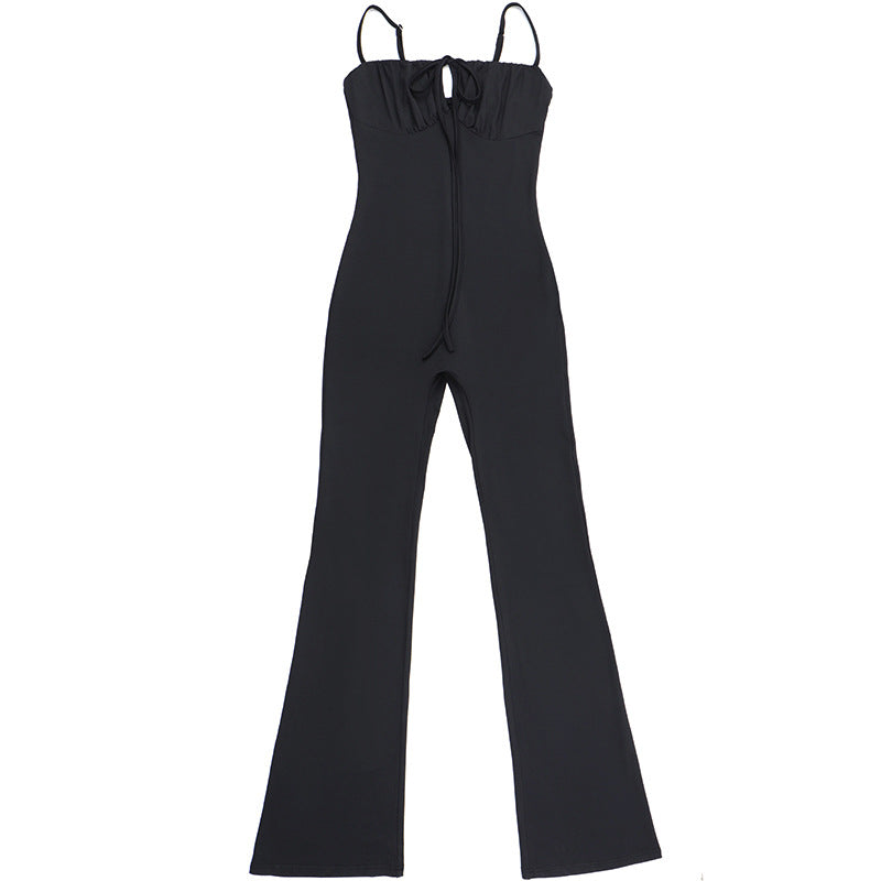 Damen Figurbetonter Jumpsuit mit raffinierter Schnürung Echo Archiv