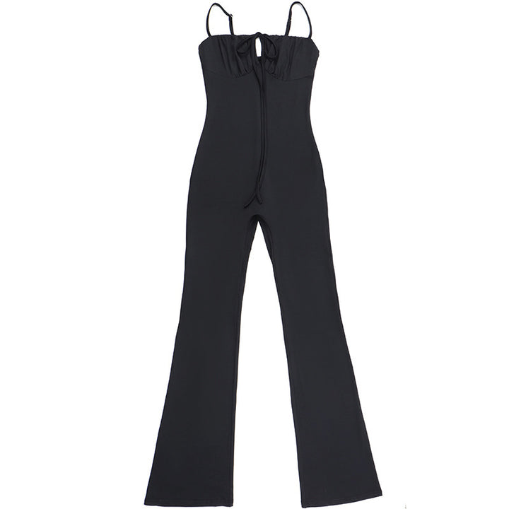 Damen Figurbetonter Jumpsuit mit raffinierter Schnürung Echo Archiv