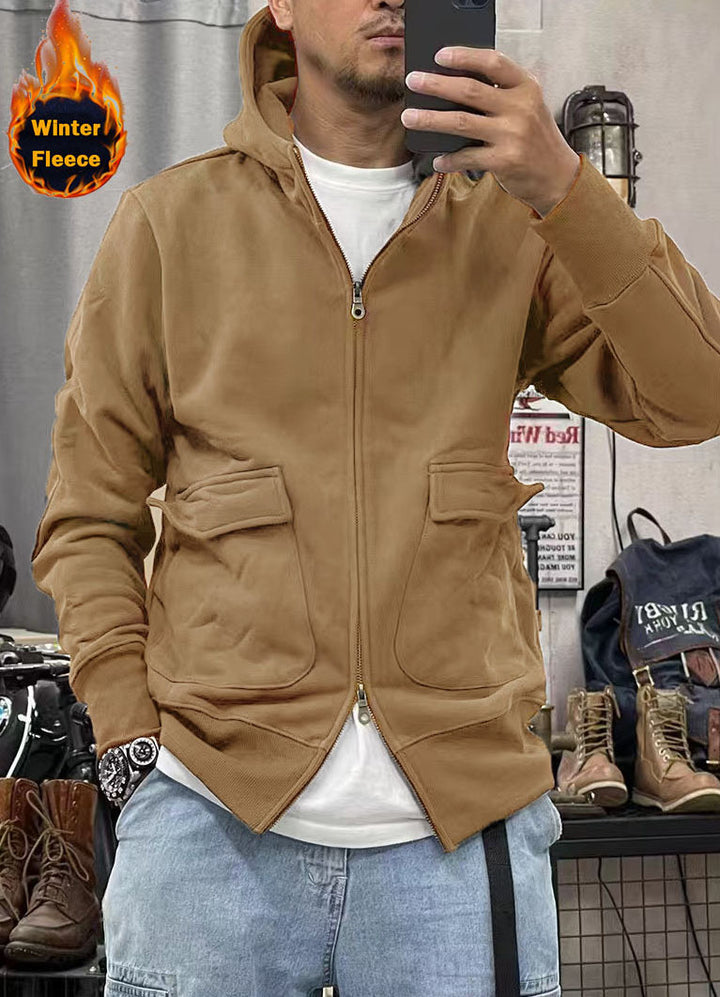 Herren warme Fleecejacke mit praktischen Taschen und modernem Schnitt Echoarchiv
