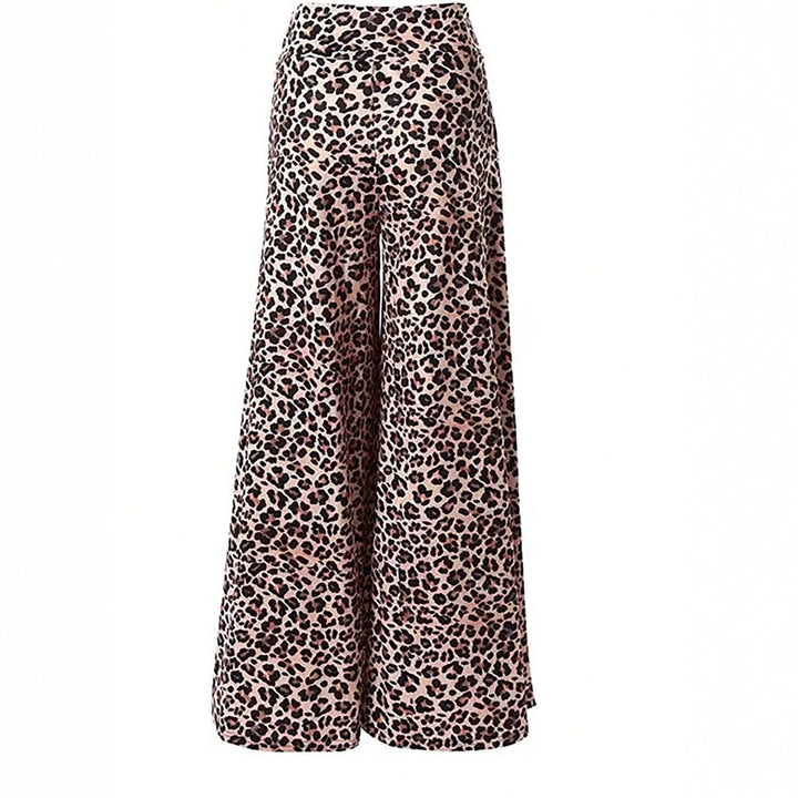 Damen Elegante Leopardenmuster Palazzo-Hose Echo Archiv
