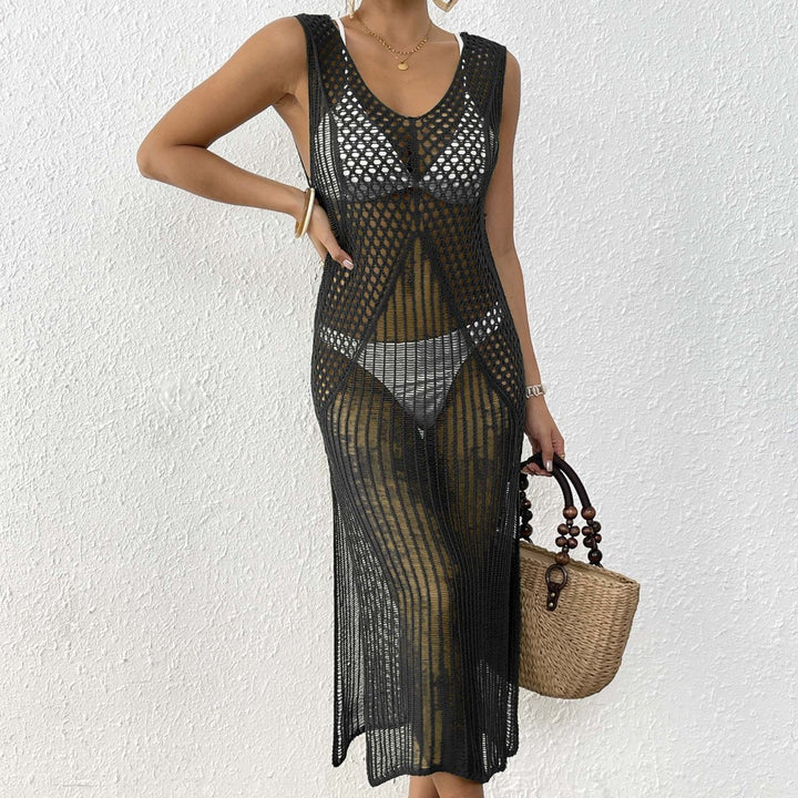 Damen eleganter Häkelsarong mit transparentem Design Echo Archiv