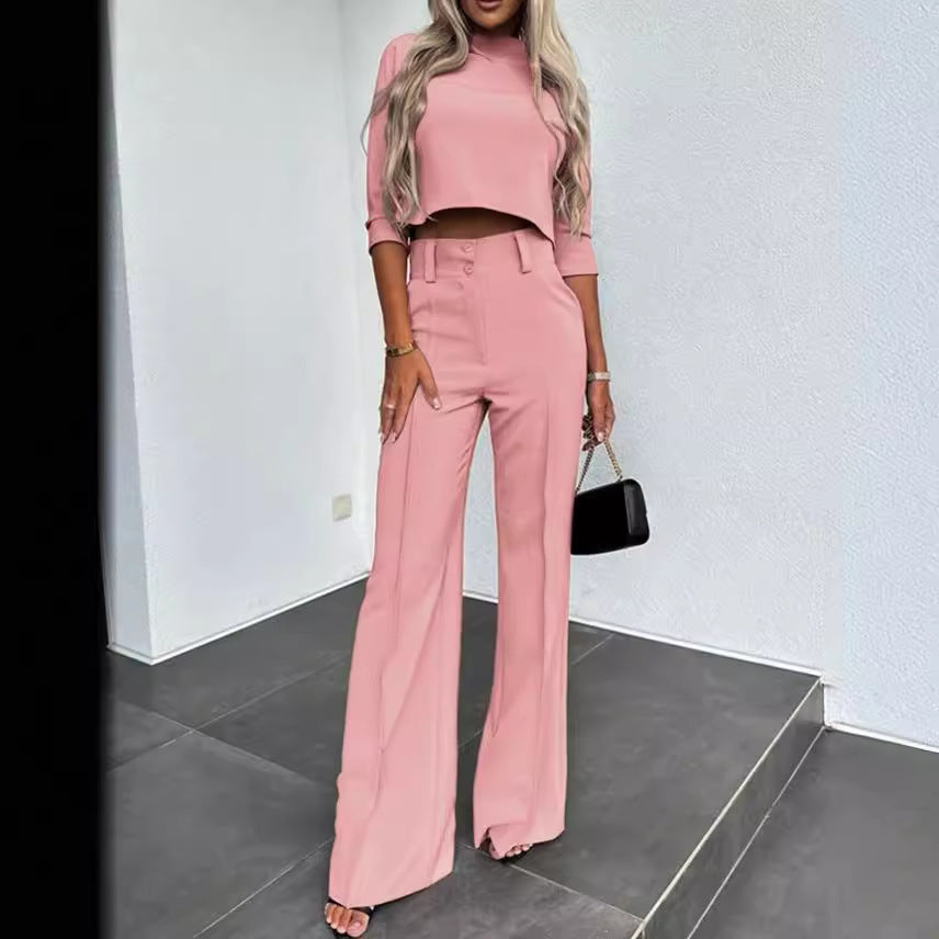 Echoarchiv | Eleganz Tailliertes Herbst-Hosenset für Stilvolle Looks