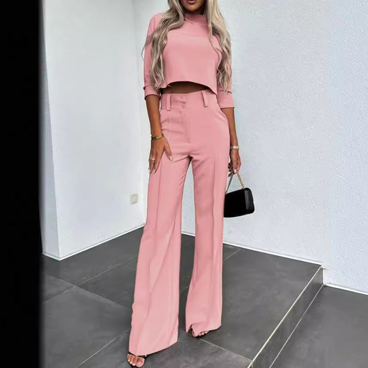 Echoarchiv | Eleganz Tailliertes Herbst-Hosenset für Stilvolle Looks