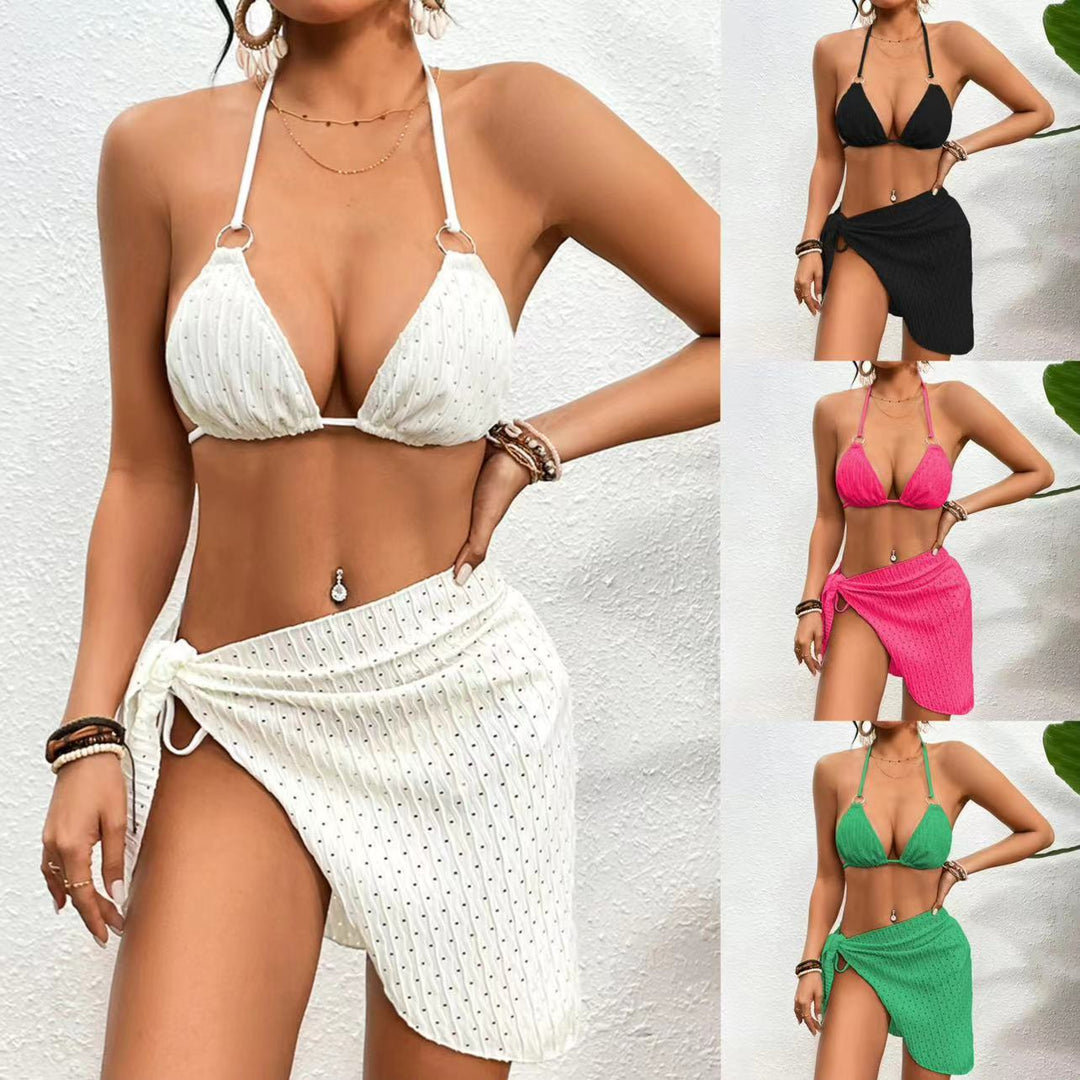 Damen Triangel-Bikini mit modischem Wickelrock Echo Archiv