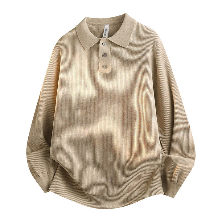 Damen Modisches Strick-Polo mit Stehkragen Echo Archiv