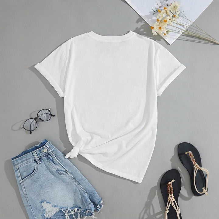 Damen T-Shirt mit kreativem Barcode-Design Echo Archiv
