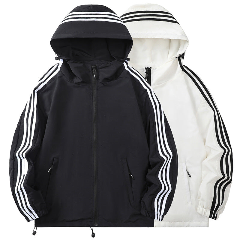 Herren Sportliche Übergangsjacke mit Kapuze und reflektierenden Akzenten Echo Archiv