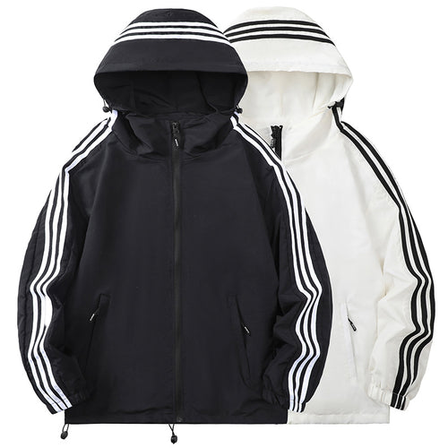 Herren Sportliche Übergangsjacke mit Kapuze und reflektierenden Akzenten Echo Archiv