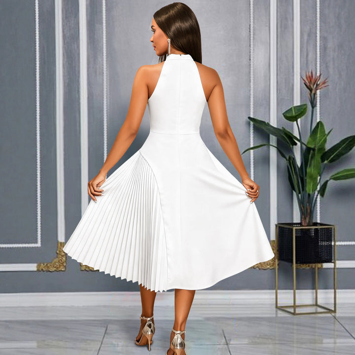 Damen Elegantes Midikleid mit Plissee-Detail Echo Archiv