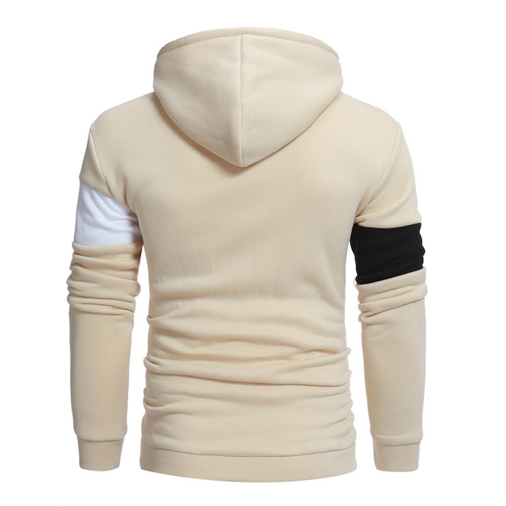Herren sportlicher Kapuzenpullover mit Farbblockdesign Echoarchiv