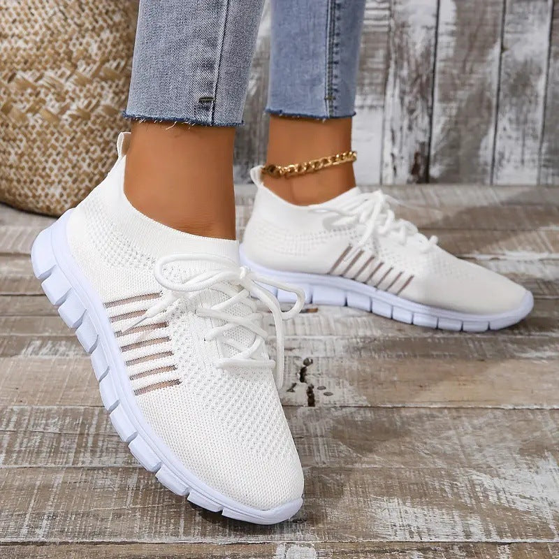 Damen Leichte Strick‑Sock‑Sneaker mit elastischem Schaft und flexibler Profilsohle Echo Archiv