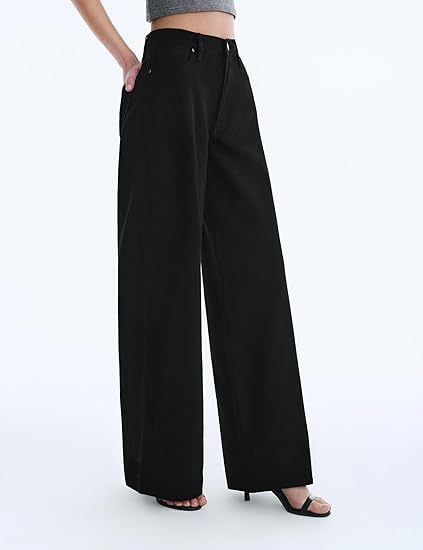 Damen High‑Waist weite Palazzo‑Hose aus leichtem Stretchstoff Echo Archiv