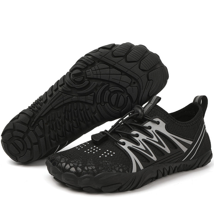 Damen leichte Wasserschuhe mit schnelltrocknendem Strickoberteil, elastischem Zugverschluss und rutschfester Profilsohle Echo Archiv