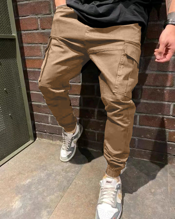 Herren Cargo-Hosen mit praktischen Seitentaschen und elastischem Bund Echoarchiv