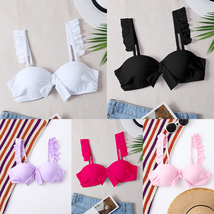 Damen Bikinioberteil mit Rüschendetails Echo Archiv